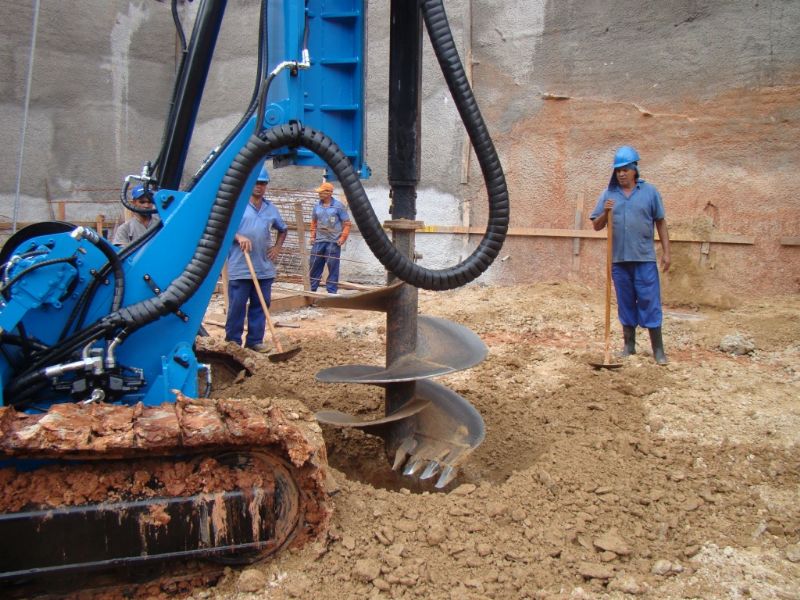 Tubulão mecanizado e manual